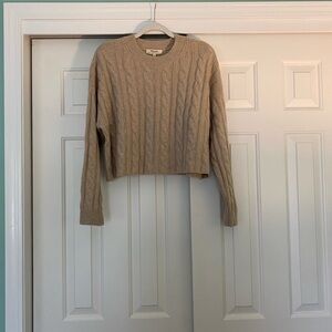 Madewell (Re)sourced Cashmere Cable-Knit Crop Sweater